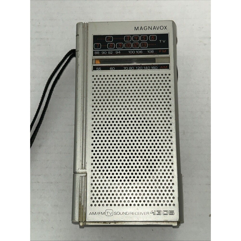 Magnavox AM/FM TV Sound Receiver Portable Vintage Rare #4305
